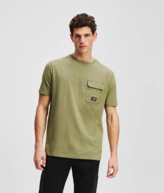 T-SHIRT MET BORSTZAK