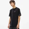 T-shirt met contrasterende stiksels
