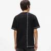 T-shirt met contrasterende stiksels