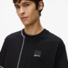 T-shirt met contrasterende stiksels