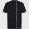 T-shirt met contrasterende stiksels