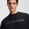 T-SHIRT MET CONTRASTSTIKKING