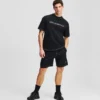 T-SHIRT MET CONTRASTSTIKKING