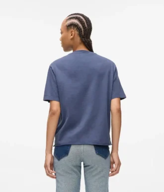 T-shirt met gewassen logo
