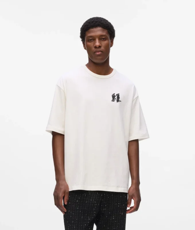 T-shirt met grafisch monogram