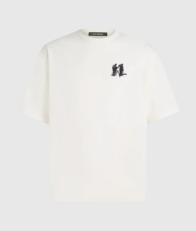 T-shirt met grafisch monogram