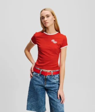 T-SHIRT MET KAPMOUWEN