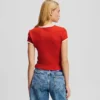 T-SHIRT MET KAPMOUWEN