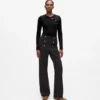 T-shirt met lange mouwen en knoopdetails