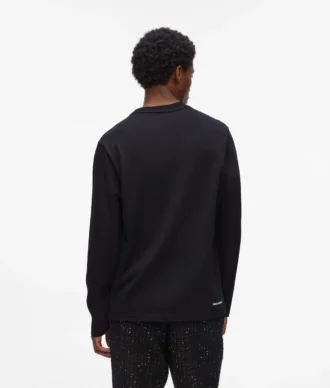 T-shirt met lange mouwen en logopatch