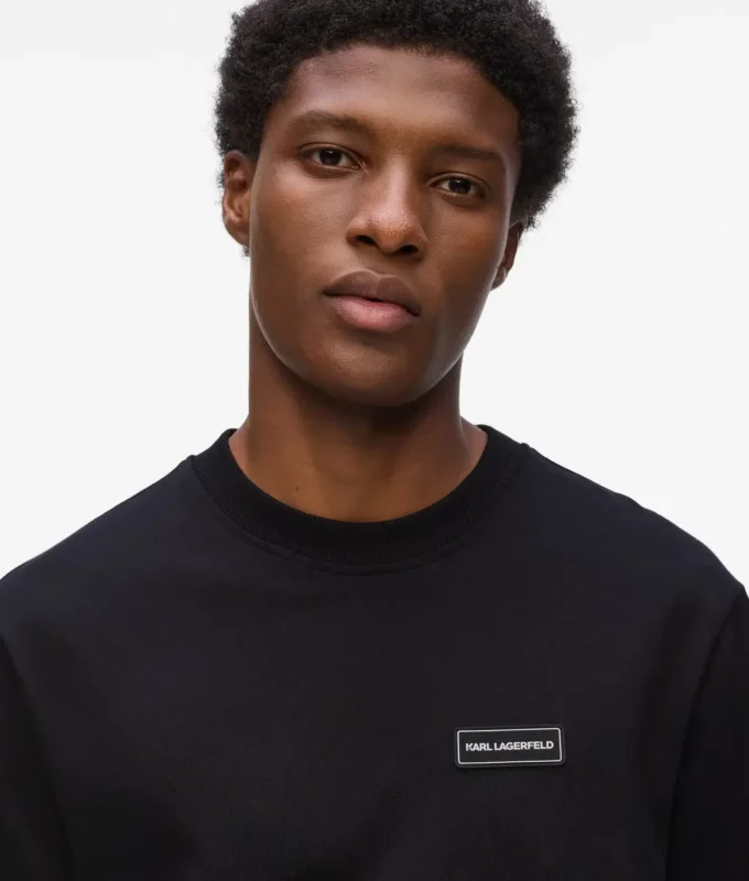 T-shirt met lange mouwen en logopatch