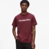 T-shirt met metallic logo