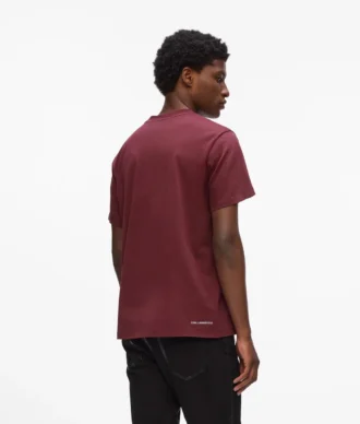 T-shirt met metallic logo