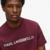 T-shirt met metallic logo