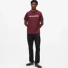 T-shirt met metallic logo