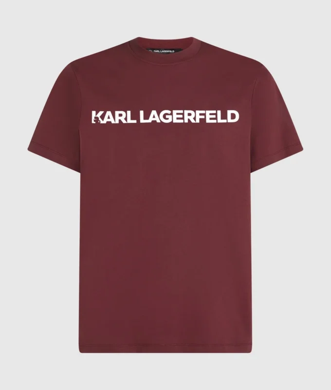 T-shirt met metallic logo