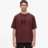 T-shirt met monogram van pailletten