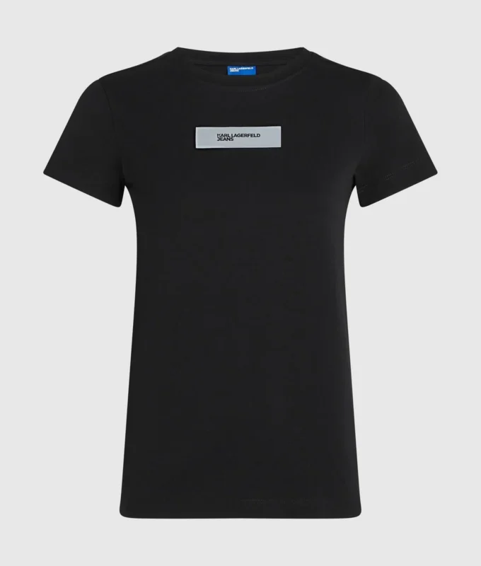 T-shirt met reflecterend logo