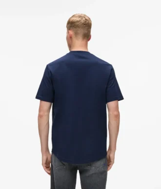 T-shirt met reliëfmonogram