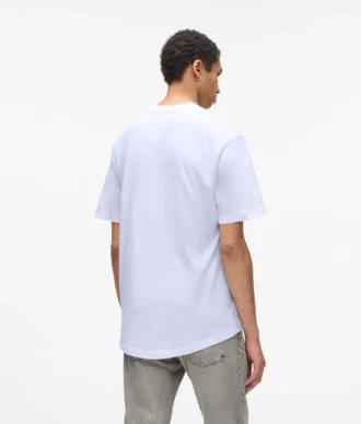 T-shirt met reliëfmonogram