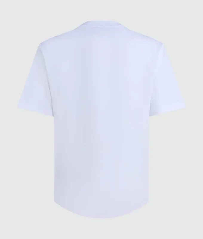 T-shirt met reliëfmonogram