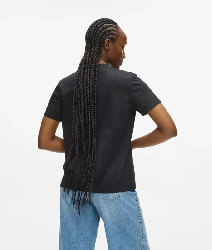 T-shirt met studs en logo