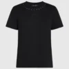 T-shirt met studs en logo