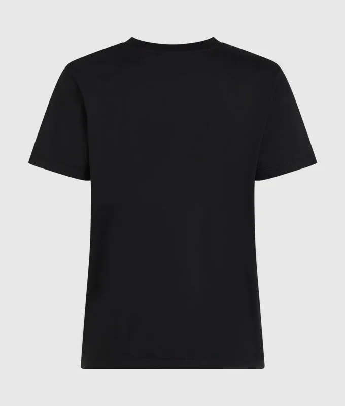 T-shirt met studs en logo