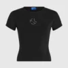 T-shirt met studs en monogram