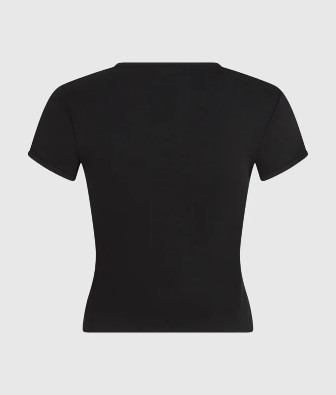 T-shirt met studs en monogram