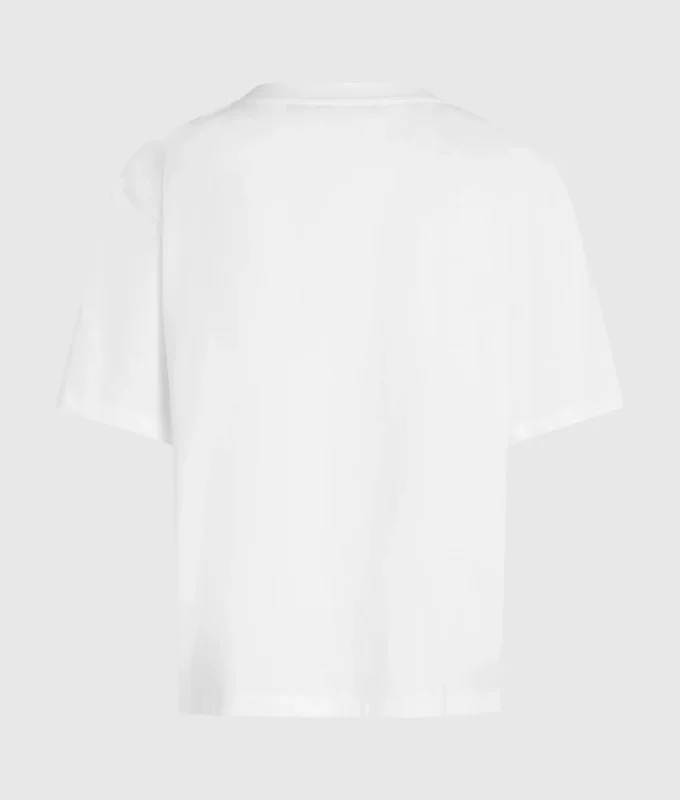 T-shirt met V-hals en kenmerkende zoom