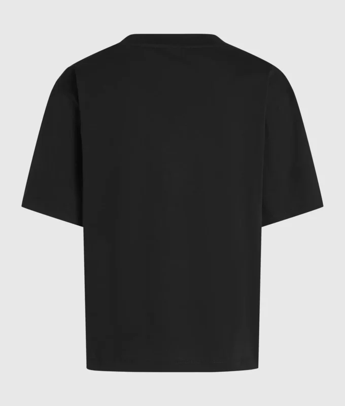 T-shirt met V-hals en kenmerkende zoom