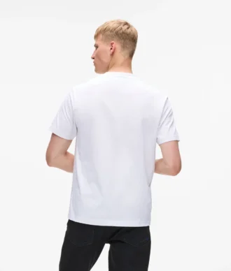 T-shirt met verticaal logo