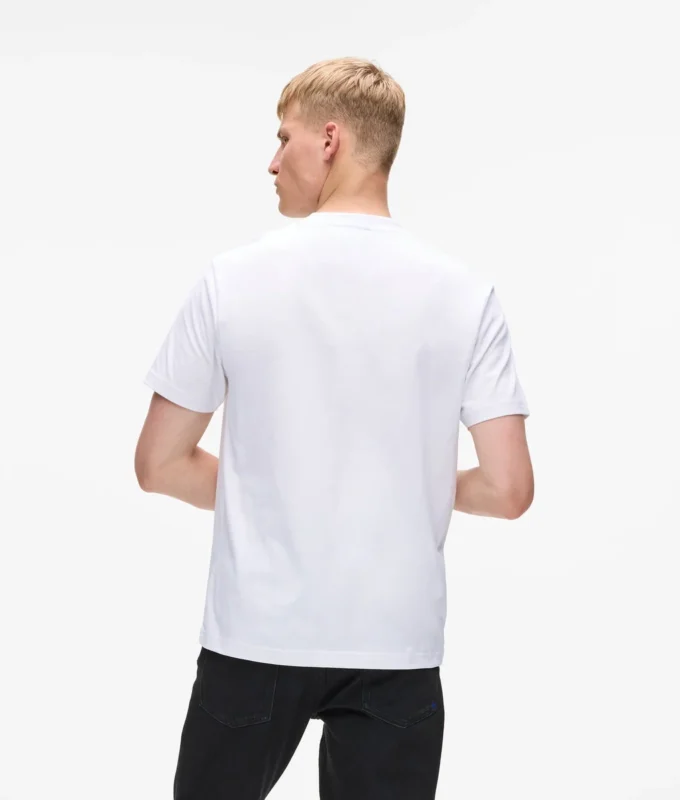 T-shirt met verticaal logo