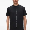 T-shirt met verticaal logo