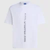 T-shirt met verticaal logo