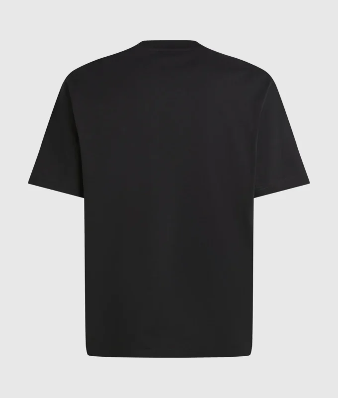 T-shirt met verticaal logo