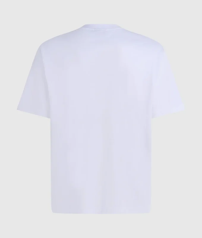 T-shirt met verticaal logo