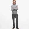 Tailored broek met rechte pijpen