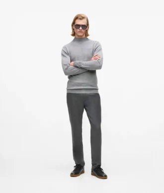 Tailored broek met rechte pijpen