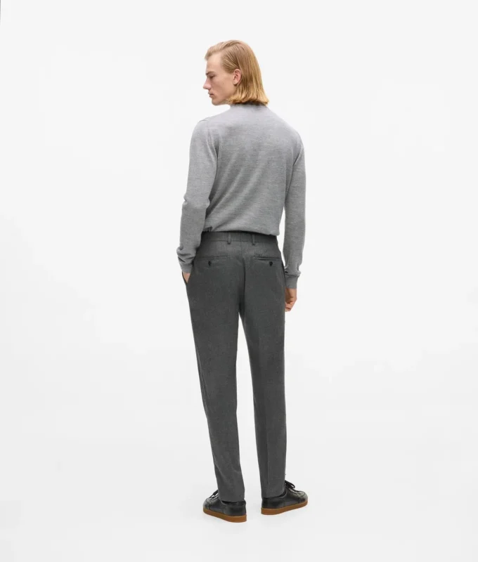 Tailored broek met rechte pijpen