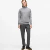 Tailored broek met rechte pijpen
