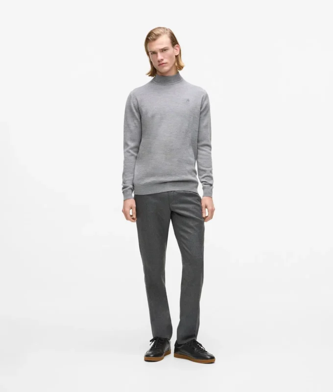 Tailored broek met rechte pijpen