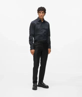 Tailored broek van wolmix