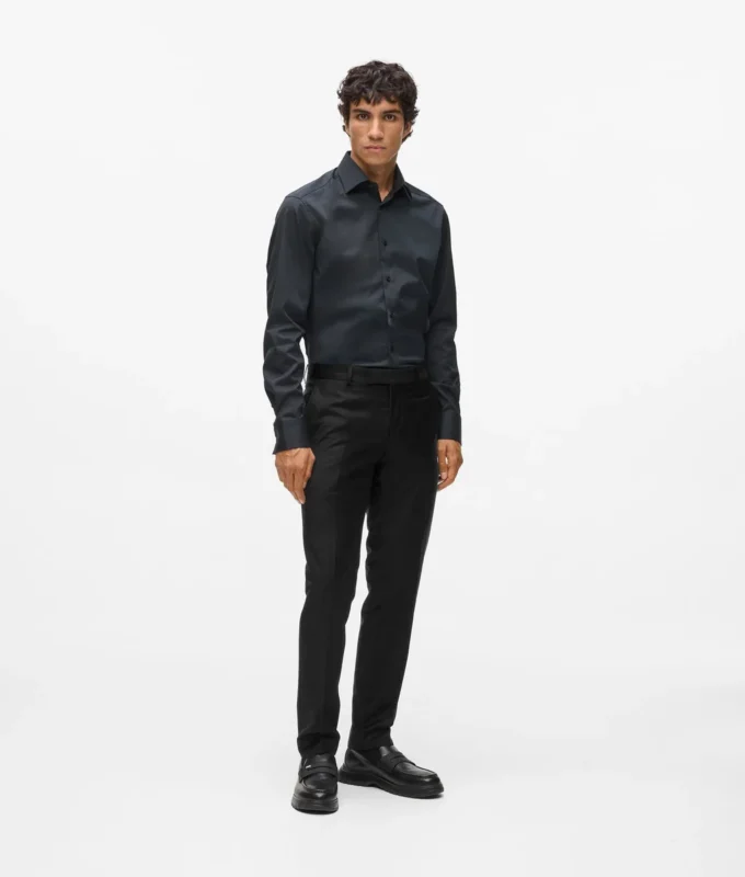 Tailored broek van wolmix