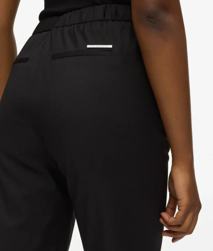 Tailored broek van wolmix