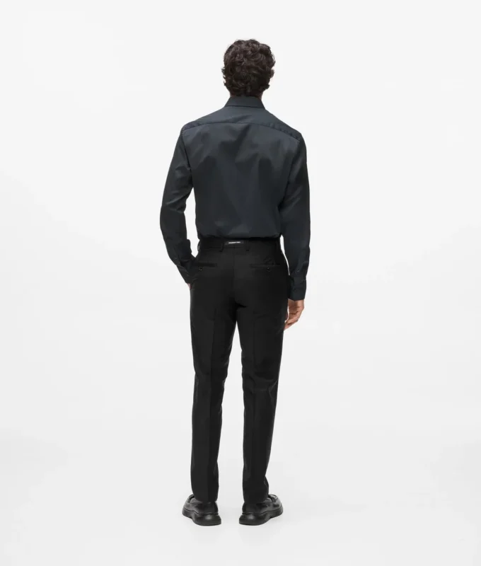 Tailored broek van wolmix