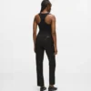 Tailored broek van wolmix