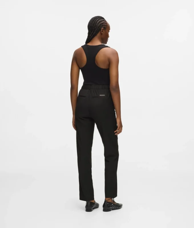Tailored broek van wolmix