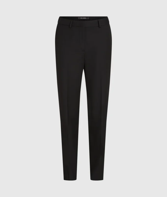 Tailored broek van wolmix